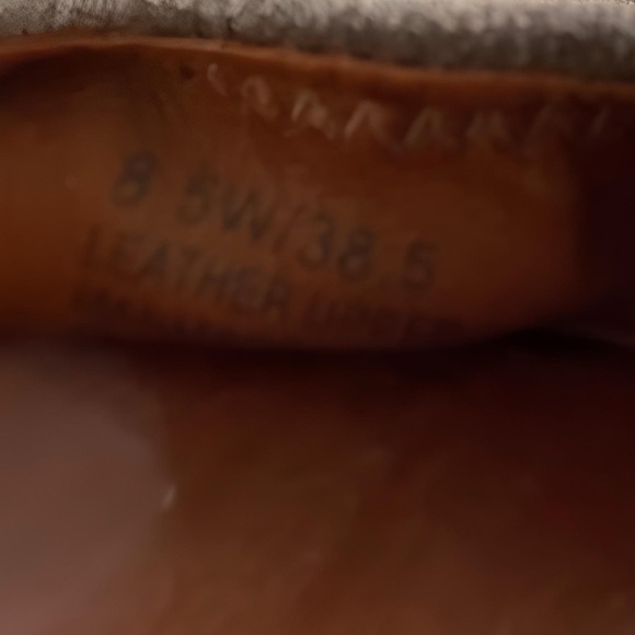 Cute Lucky Brand Emmie Taupe Leather Ballet Flats 8.5W - Picture 2 of 6